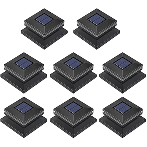 Solar Post Deck Cap Fence LED Lights Garden Yard Warm/White Square Lamp Outdoor Solar Post Deck Cap Fence LED Lights Garden Yard Warm/White Square Lamp Outdoor
